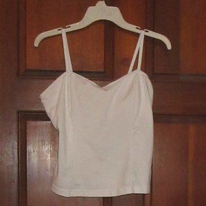 White Stappy Stretchy Top Medium CORINNA